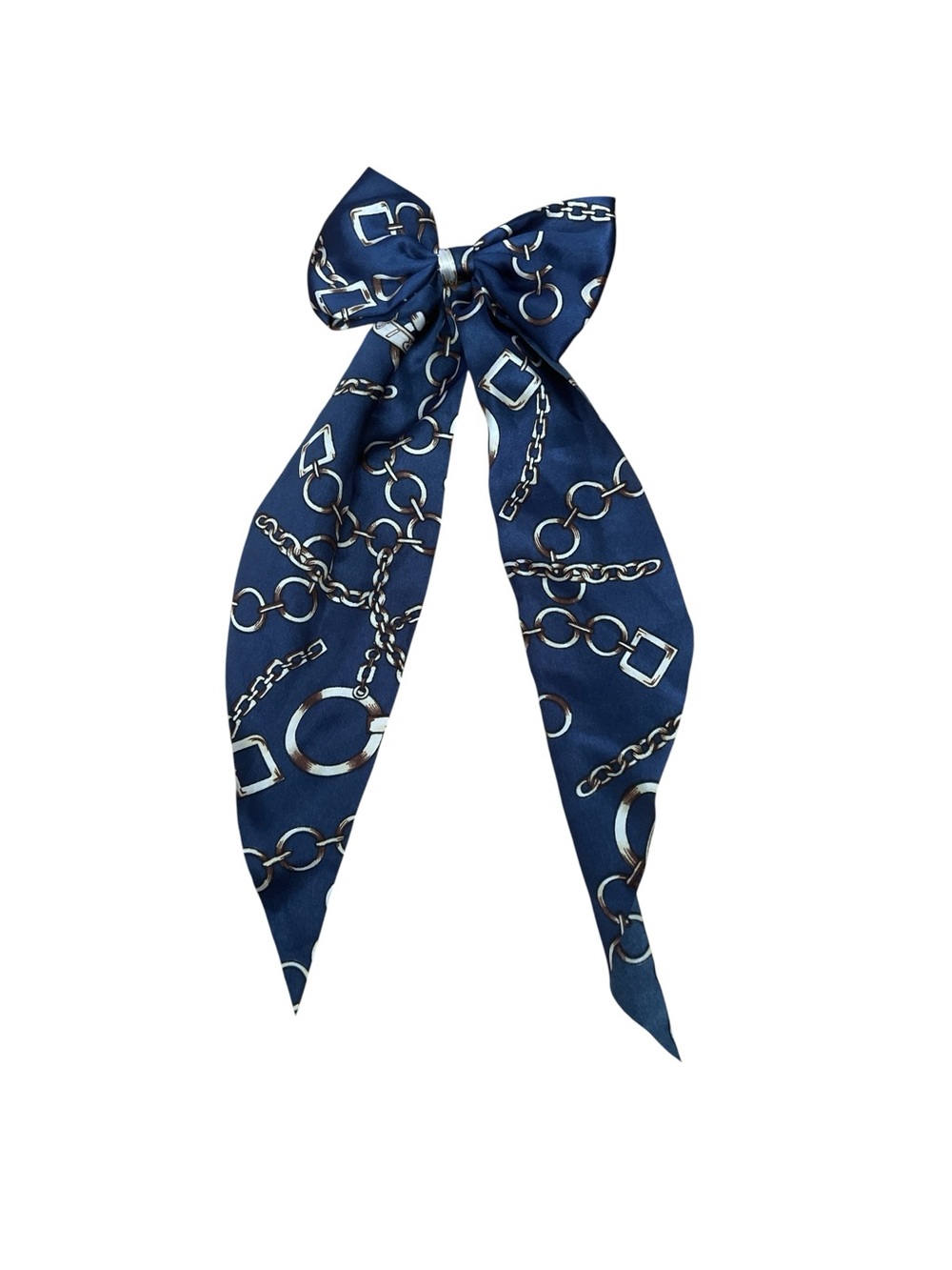 CUTE BLUE FABRIC HAIR BOW CLIP FASHION ACCESSORY UNBRANDED